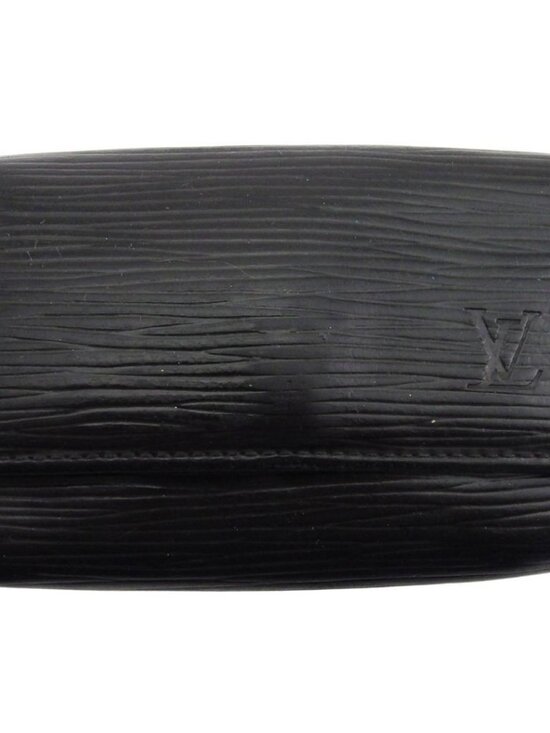 LOUIS VUITTON Key holder black Women M63812 Authentic secondhand